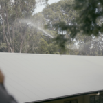 Remotely controlled roof top sprinkler system